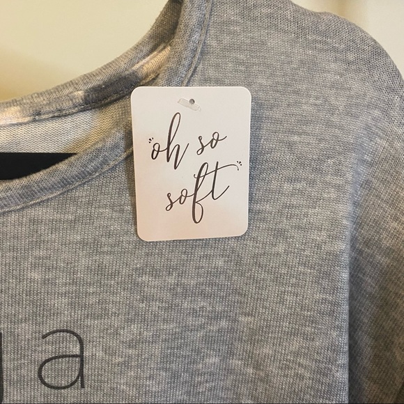NEW Danskin Yoga + Wine Oh So Soft Lounge Top Shirt Sweater, Medium M, Gray - Picture 7 of 12